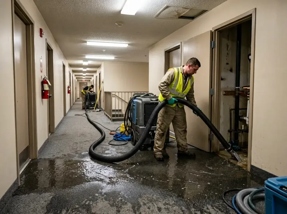 multi-unit-apartment-hallway-f-005 — frequently asked questions, Emergency Burst Pipe Water Extraction & Removal in Napervil…